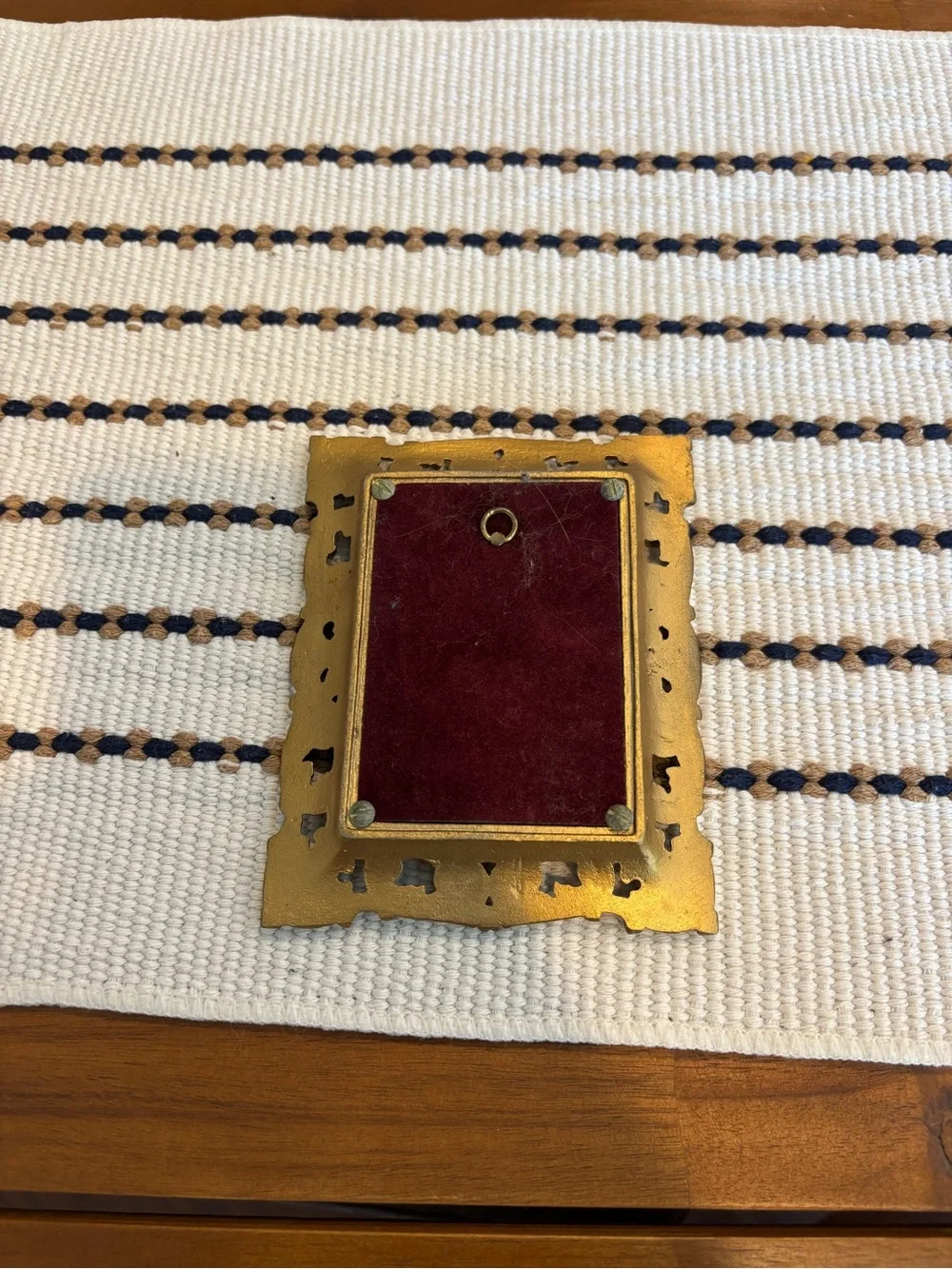Antique Brass Ornate Picture Frame